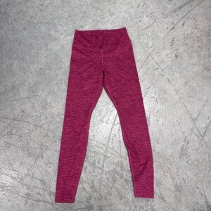 Nike One Women's Mid-Rise Training Leggings in Heathered Berry, Size Small